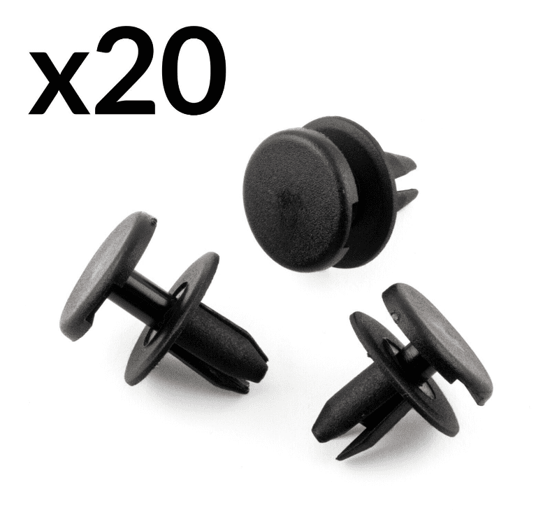 20x Front Bumper Rivet Fastener Trim Clips for Vauxhall Zafira B Black Plastic