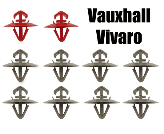 20x Full Set Plastic Clips for Vauxhall Vivaro Exterior Side Moulding Door Trim