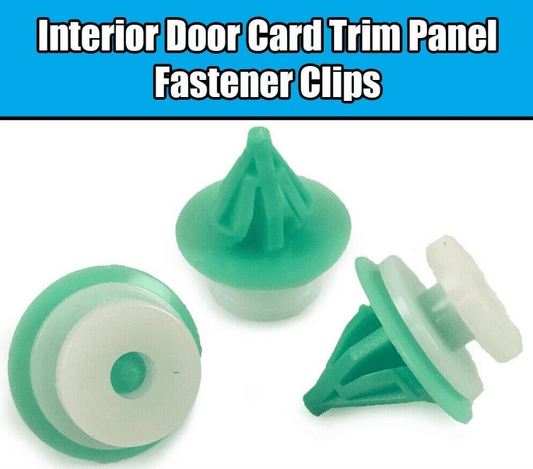 20x Green Clips for Land Rover & Renault Interior Door Card Trim Panel Fascia
