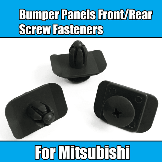 20x Grey Plastic Screw Fasteners Clips for Mitsubishi Front Rear Bumper Panels