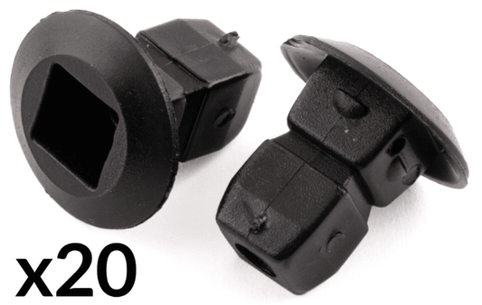 20x Grommet Expanding Lock Nuts Fastener Clips for Skoda Bumper Trim