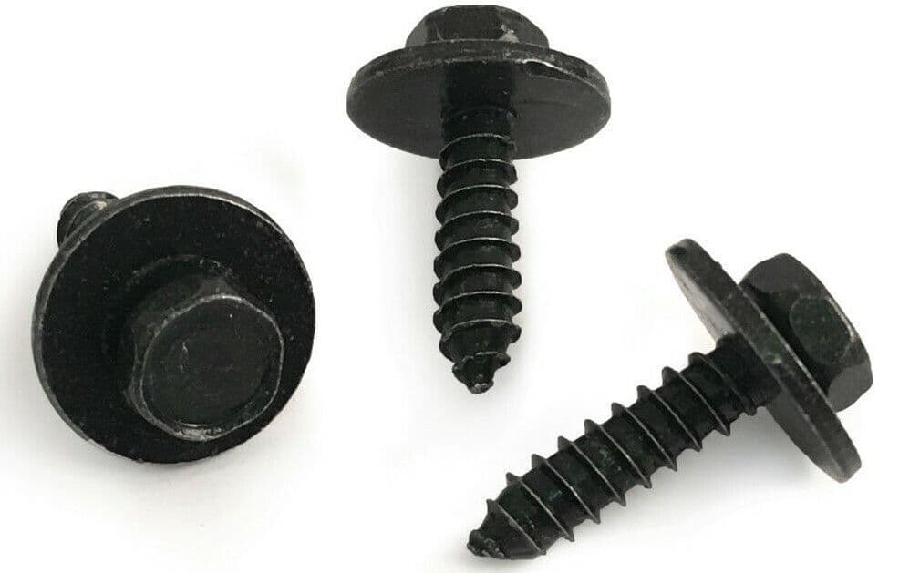 20x Hex Head Self-Tapping Tapper Bolt Screw for BMW 4.8X19mm 9904288 Black