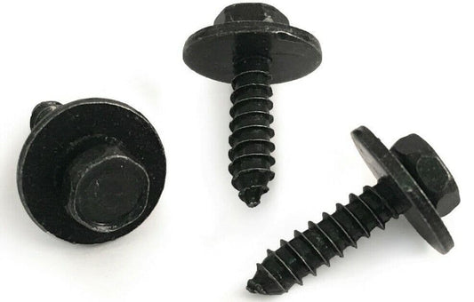 20x Hex Head Self-Tapping Tapper Bolt Screw for BMW 4.8X19mm 9904288 Black