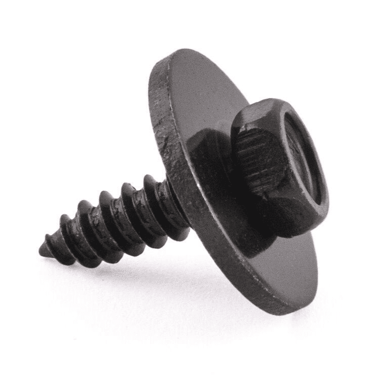20x Hex Self-Tapping Socket Bolt for BMW Washer 4.8X16mm Black Metal Hexagonal