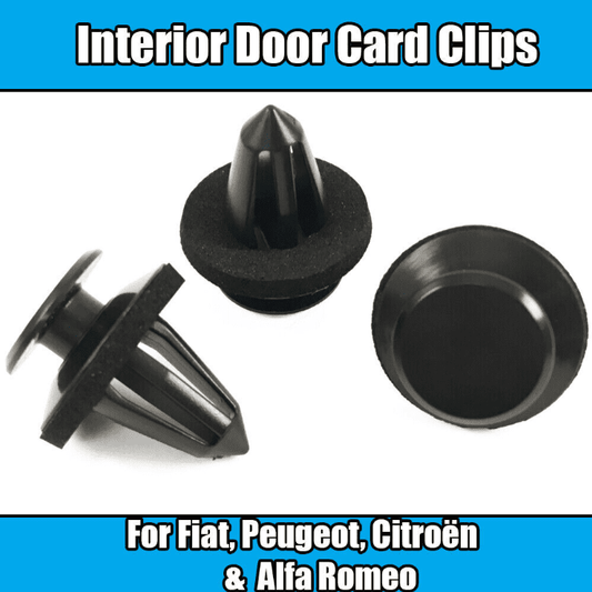 20x Interior Door Card Panel Trim Clips for Peugeot Bipper Van Black Plastic