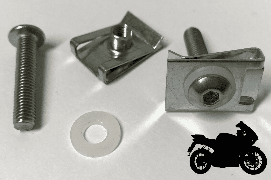 20x M5 Belly Pan Clips Stainless Steel Bolts Washers for Yamaha R1 R6