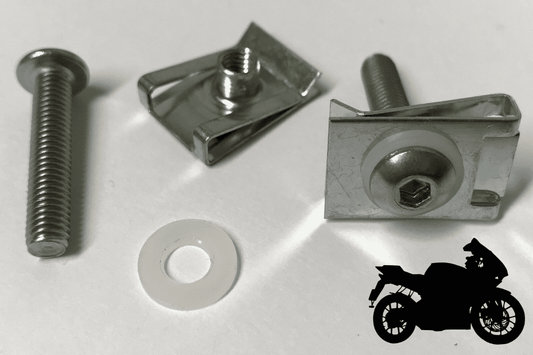 20x M5 Belly Pan Clips Stainless Steel Bolts Washers for Yamaha R1 R6