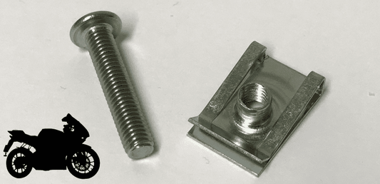 20x M5 Spire Nut Motorbike Bodywork Fitting Set With Steel Bolt