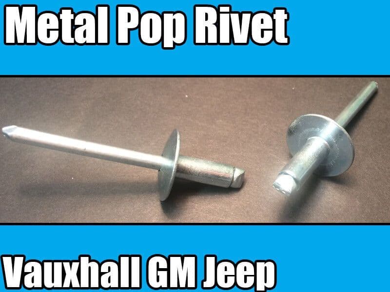 20x Metal Pop Rivet for Vauxhall GM Jeep New Trim Clips – ADL Components