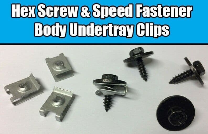 20x Metal Speed Fastener U Nut Clip Hex Screw for BMW Undertray Sheet Fixing