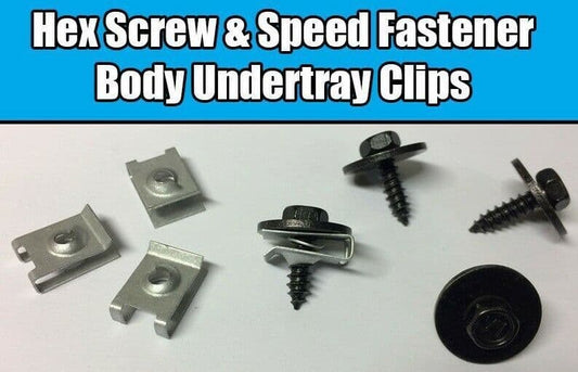 20x Metal Speed Fastener U Nut Clip Hex Screw for BMW Undertray Sheet Fixing