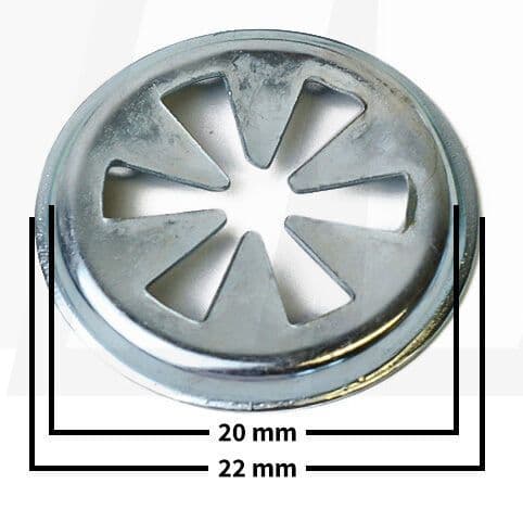 20x Metal Washers for VW Ford Engine Undertray Bonnet Lining Insulation