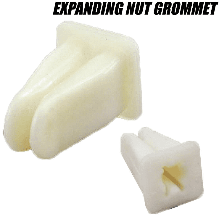20x Nuts for BMW E30-E70 Front Foglight Expanding Grommet Screw White Plastic