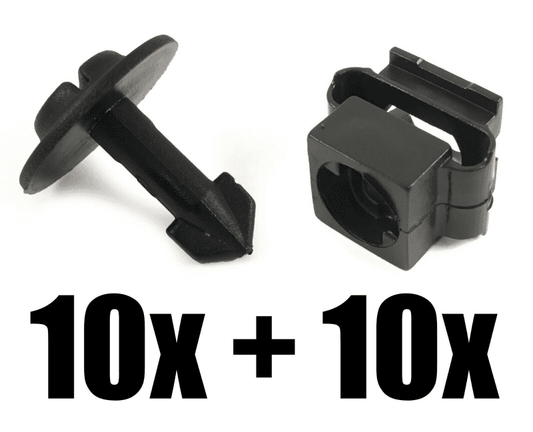 20x Panel Fastener Clips for Citroen Engine Undertray Splashguard Cover