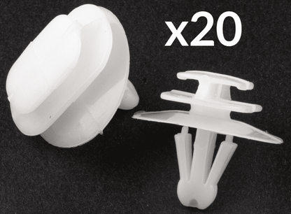 20x Plastic Clips for Renault Kangoo Van Door Moulding Exterior Trim Strip