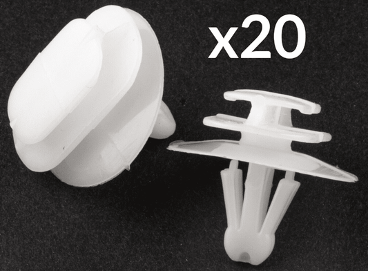20x Plastic Clips for Renault Kangoo Van Door Moulding Exterior Trim Strip