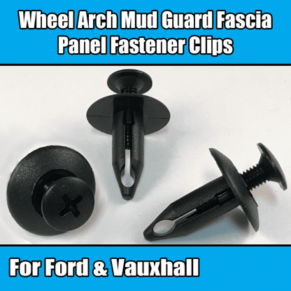 20x Plastic Fastener Clips for Ford Vauxhall Wheel Arch Mud Guard Fascia Panel