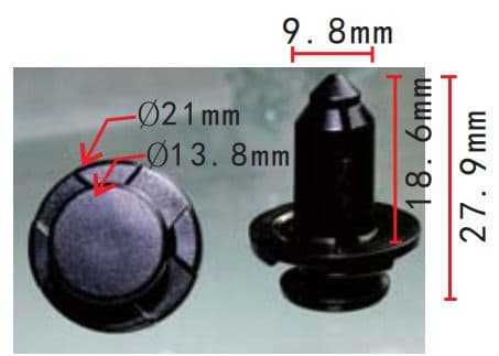 20x Plastic Retainer Rivet Clips for Honda Bumper Trim Sill Moulding