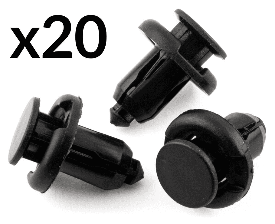 20x Plastic Rivet Fastener Clips Bumper Grills Side Skirts for Honda & Toyota