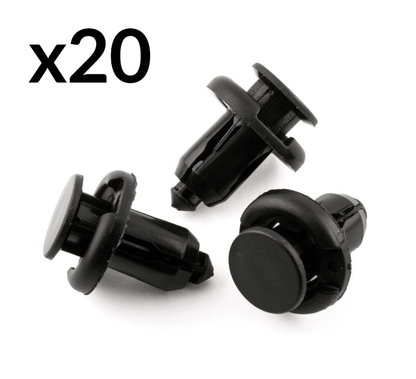 20x Plastic Rivet Fastener Clips Bumper Grills Side Skirts for Honda & Toyota