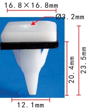 20x Plastic Trim Clips for Mitsubishi Sill Mouldings Side Skirts Rocker Covers