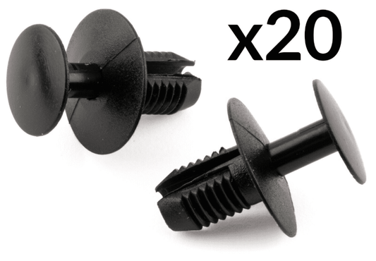 20x Plastic Trim Clips for Mitsubishi Toyota Volvo Engine Under Tray Wheel Arch