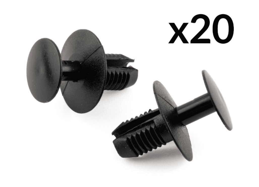 20x Plastic Trim Clips for Mitsubishi Toyota Volvo Engine Under Tray Wheel Arch