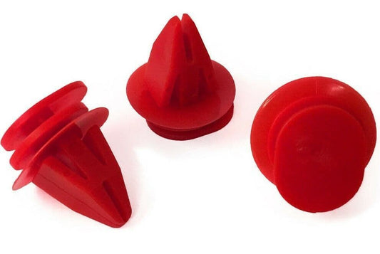 20x Red Plastic Clips for BMW Mini Cooper Cover Door Sill Trim Wheel Arch