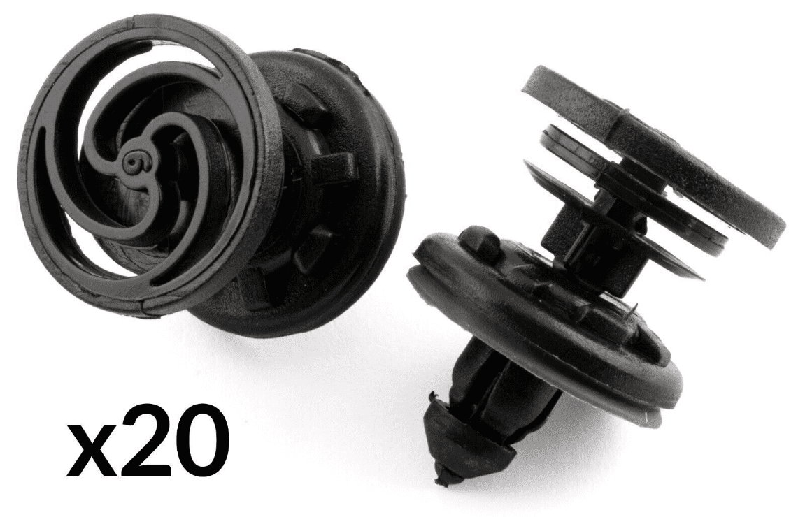 20x Retainer Clips for VW T5 Multivan Caravelle Caddy Transporter Door Card Trim