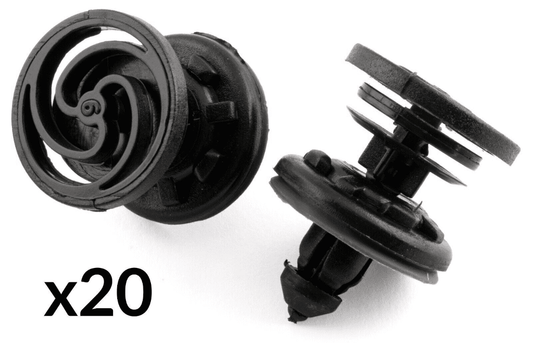 20x Retainer Clips for VW T5 Multivan Caravelle Caddy Transporter Door Card Trim