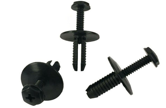 20x Rivet Clips for BMW Screw Fit Black Plastic for Side Skirts Covers Mouldings