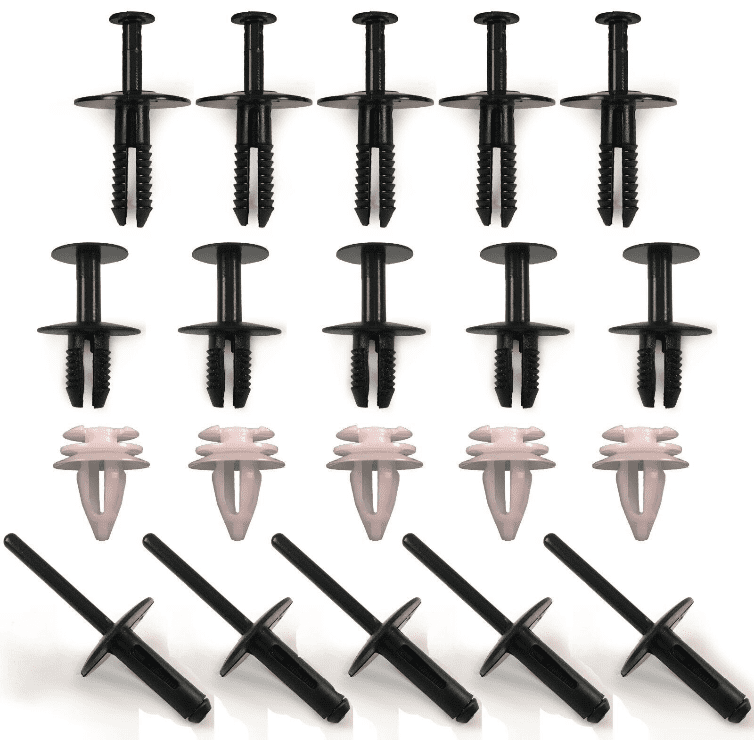 Compression Wheel Clips 20 Rivet Clips Set for BMW Coupe Bumper Wheel Arch Panel Side Moulding ...