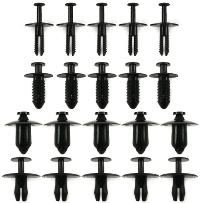 20x Rivet Clips Set for Renault Engine Bumper Wheel Arch Exterior Trim