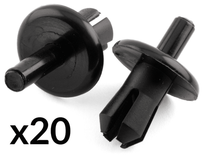 20x Rivet Trim Clips for Vauxhall Front Bumper Radiator Grille Wheel Arch Lining