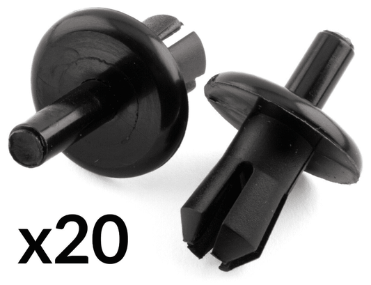 20x Rivet Trim Clips for Vauxhall Front Bumper Radiator Grille Wheel Arch Lining