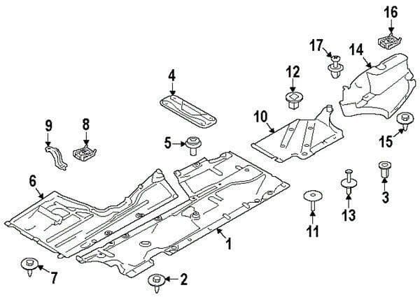 20x Side Skirt Undertray Side Shield Guard Trim Clips for BMW 1 Series F20 F21