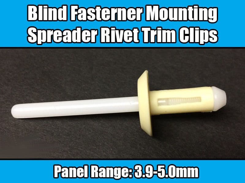 20x Spread Rivet Fastener Trim Clips Range 3.9-5.0mm for GM Mounting Panel