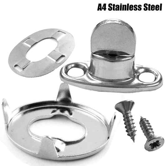 20x Standard 6mm Turnbutton Eyelet Kit Cover Canopy A4 Stainless Steel + Screws