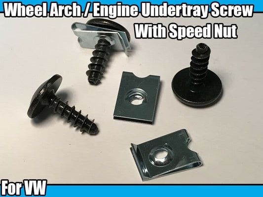 20x Torx Screws M4 Speed Nut Spire Clips for VW Bumper Engine Shield Cover Tray