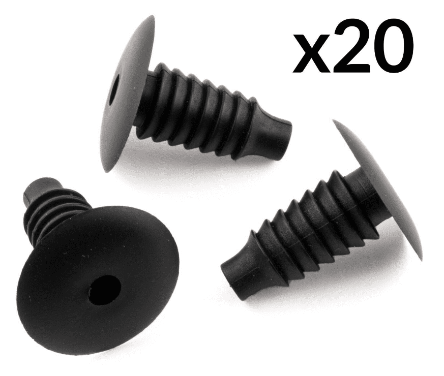 20x Trim Clips for BMW Carpet Lining Boot Black Plastic 2207713