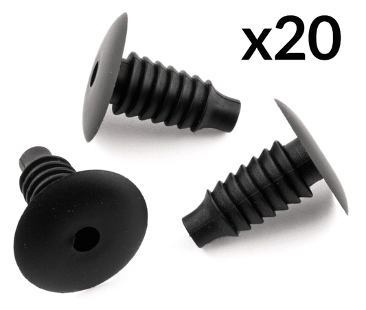 20x Trim Clips for BMW Carpet Lining Boot Black Plastic 2207713