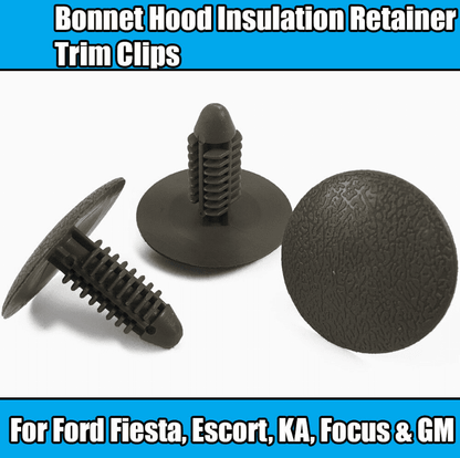 20x Trim Clips for Ford Fiesta Escort Ka Focus Bonnet Hood Insulation Retainers