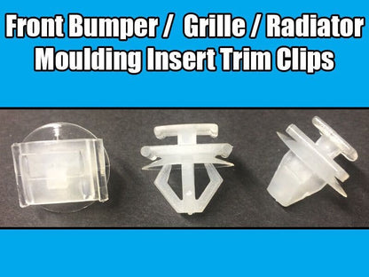 20x Trim Clips for Peugeot 206 306 Front Bumper Insert Moulding Radiator Grille