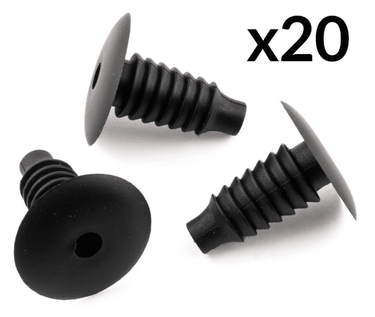 20x Trim Clips for Vauxhall Carpet Lining Boot Black Plastic 2207713