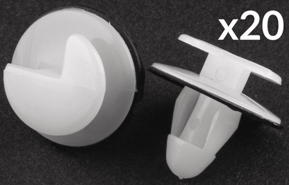 20x Trim Clips Panel Retainers W/ Rubber Washer for Renault Door Card and Trim