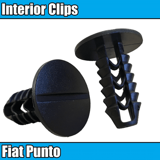 20x Upholstery Trim Carpet Black Plastic Clips for Fiat Punto Stilo Uno