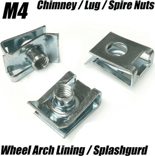 20x Wheel Arch Liner Splash Guard Bumper M4 U Nut Spire Lug Nuts for BMW Audi VW
