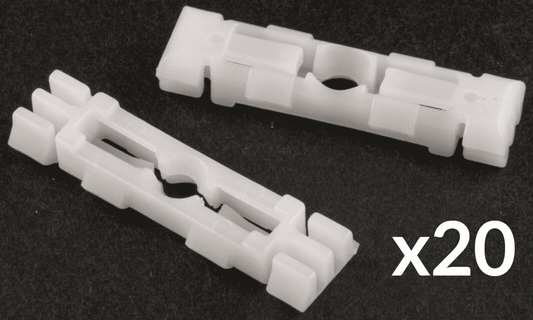20x White Clips for VW Mk3 Golf Jetta Roof Gutter Gti 8V 16V Gl Cl C