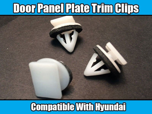 20x White Plastic Clips for Hyundai Tucson Door Panel Plate Trim 87702-H1000