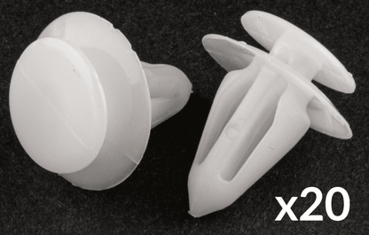 20x White Plastic Clips for VW Ford SEAT Interior Door Card Panel Cover Trim